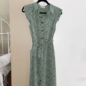 Midi Length Floral Dress